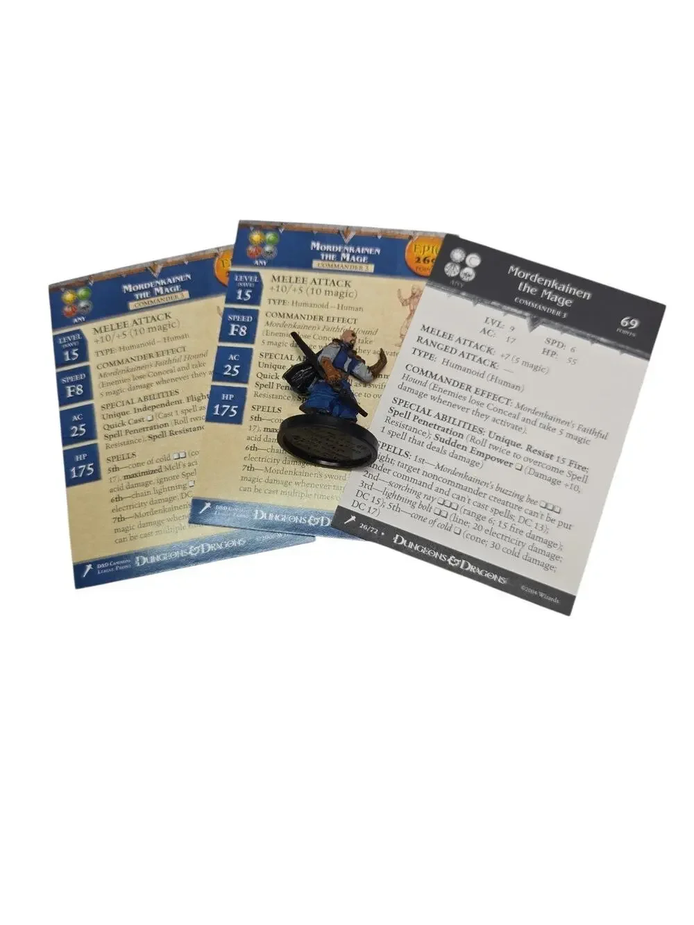 Mordenkainen Mage 26/72 W/ STAT CARD Dungeons and Dragons Campaigns League Promo